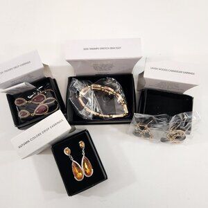 Avon Jewelry Bundle Seek Triumph Lavish Woods Autumn Colors Earrings Bracelet